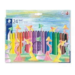 Waxpotlood Staedtler Norix twister set &agrave; 24 kleuren