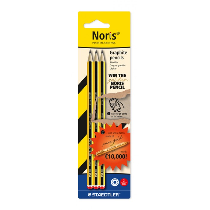 Potlood Staedtler Noris 3xHB find the golden Noris