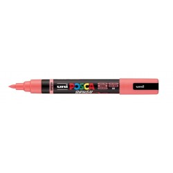 Paintmarker Uni POSCA PC-5BR brushpunt medium koraal