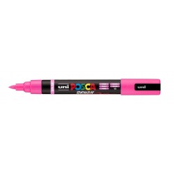 Paintmarker Uni POSCA PC-5BR brushpunt medium roze