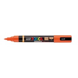 Paintmarker Uni POSCA PC-5BR brushpunt medium oranje