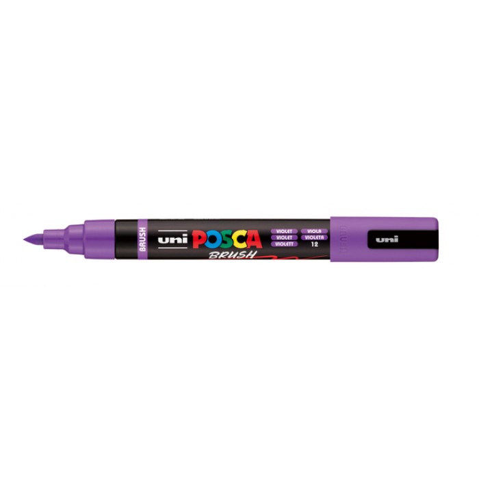 Paintmarker Uni POSCA PC-5BR brushpunt medium violet