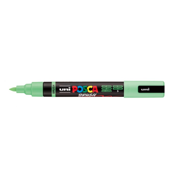 Paintmarker Uni POSCA PC-5BR brushpunt medium lichtgroen