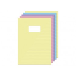 Schrift Kangaro A4 lijn 160 pagina's 60gr pastel assorti pak &agrave; 5 stuks