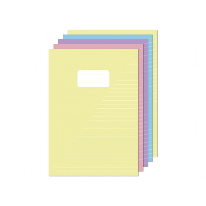 Schrift Kangaro A4 lijn 160 pagina's 60gr pastel assorti pak &agrave; 5 stuks