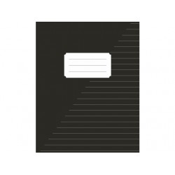 Schrift Kangaro A5 lijn 160 pagina's 60gr zwart pak &agrave; 10 stuks