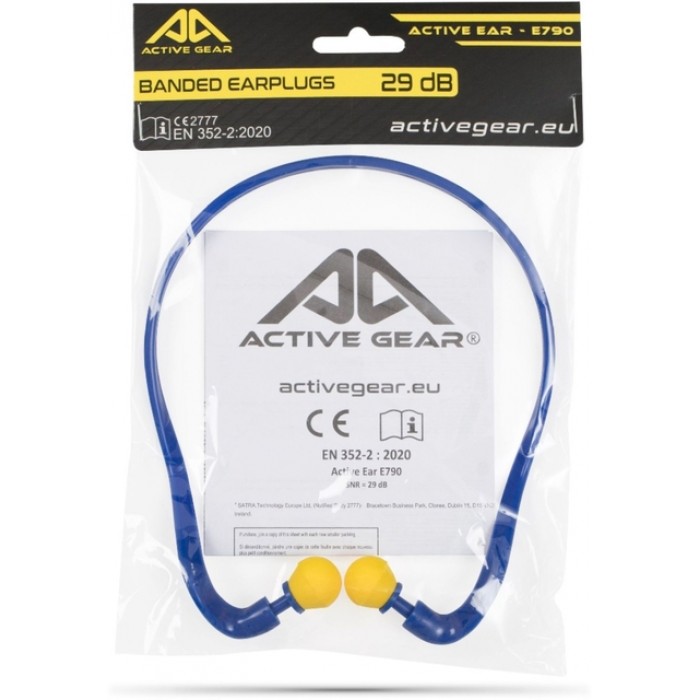 Oordoppen Active Gear 29 dB met beugel geel