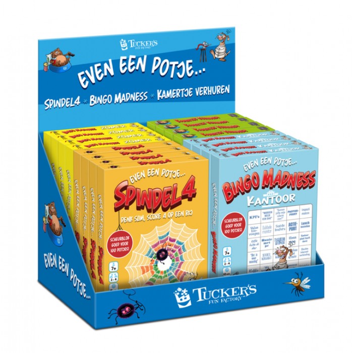 Spellenmix Even een potje display &agrave; 16 stuks assorti