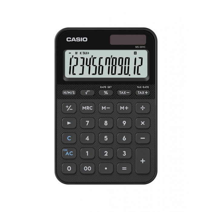 Rekenmachine Casio MS-20YC-BK zwart
