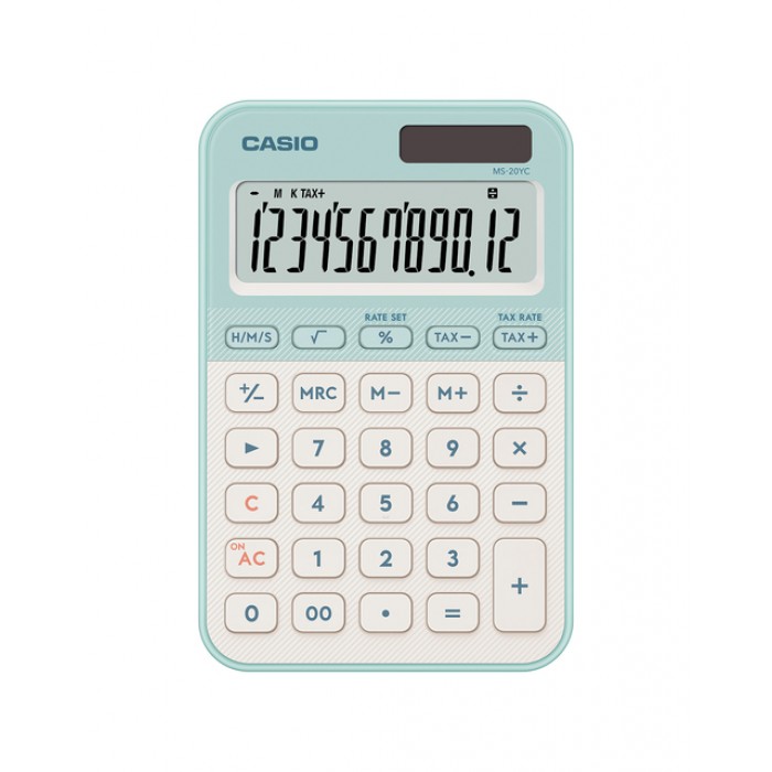 Rekenmachine Casio MS-20YC-LG groen
