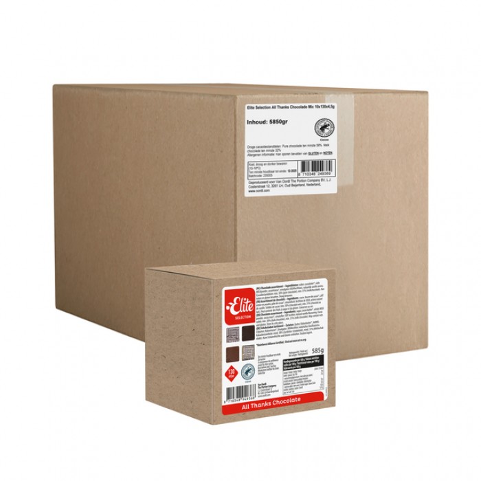 Chocolade Elite selection all thanks mix doos 130 stuks
