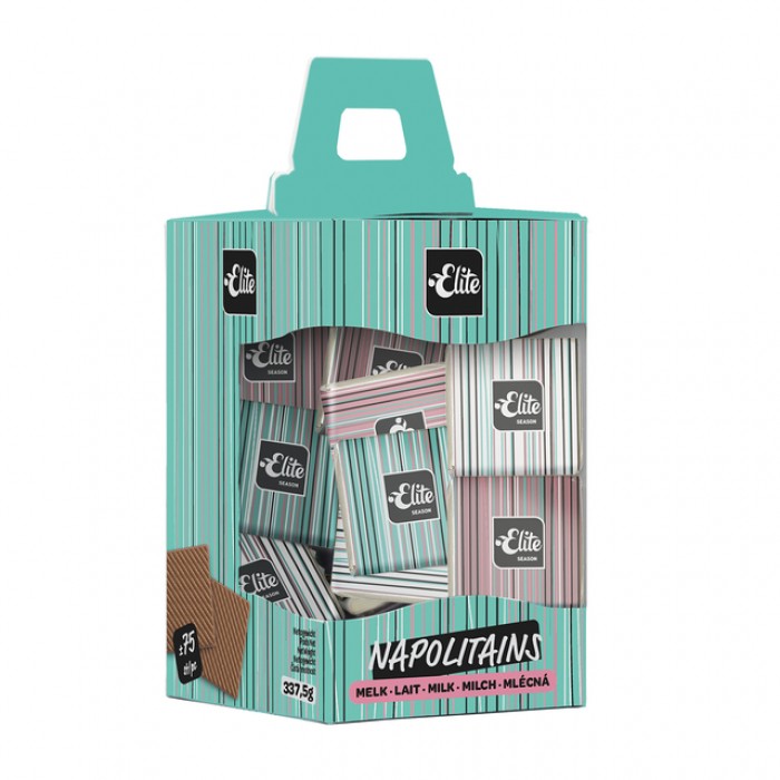 Chocolade Elite Napolitains melk doos 75 stuks