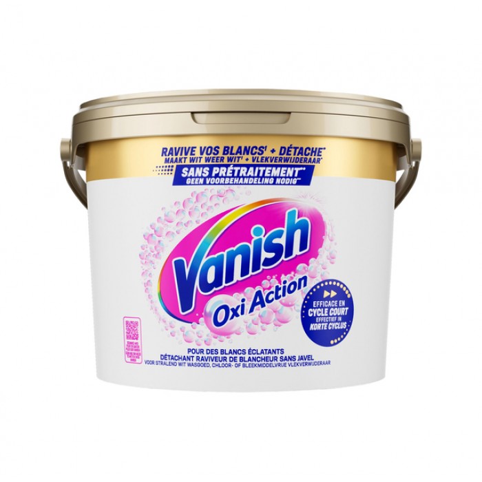 Wasbooster Vanish Oxi Action Whitening poeder 2700g