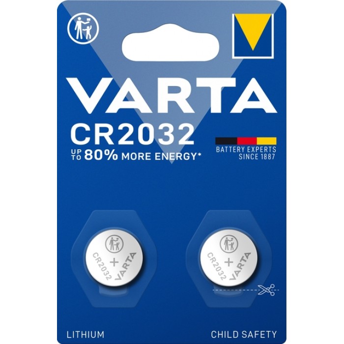 Batterij VARTA knoopcel 2x CR2032 lithium