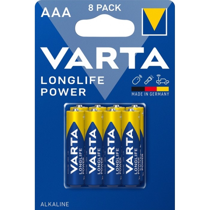 Batterij VARTA Longlife Power 8x AAA