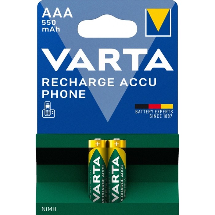 Batterij VARTA oplaadbaar Accu Phone 2x AAA 550mAh