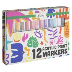 Acrylmarkers Nassau set &agrave; 12 kleuren