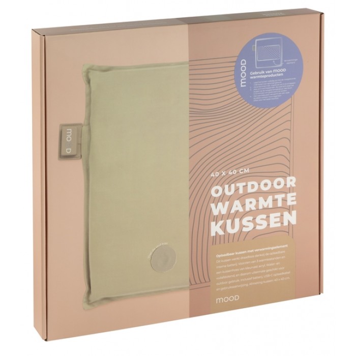 Warmtekussen Mood outdoor 40x40cm beige