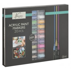 Acrylmarker Nassau set &agrave; 20 kleuren