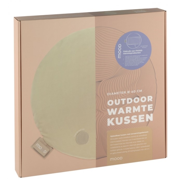Warmtekussen Mood outdoor rond 40cm beige