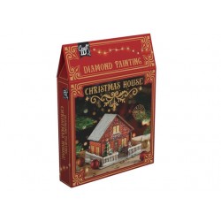 Diamondpaintingkaarten Craft ID Kersthuis 20x20x14cm