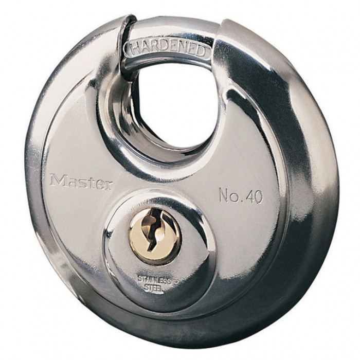 Hangslot MasterLock discus versterkte beugel rvs 70mm