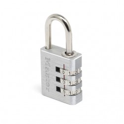 Hangslot MasterLock combinatieslot aluminium 30mm