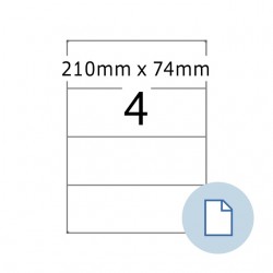 Etiket HERMA 8405 A4 EXPR 500 210x74mm wit 2000 stuks