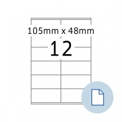 Etiket HERMA 8419 A4 EXPR 500 105x48mm wit 6000 stuks