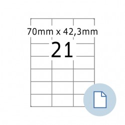 Etiket HERMA 8421 A4 EXPR 500 70x42.3mm wit 10500 stuks