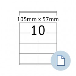 Etiket HERMA 8420 A4 EXPR 500 105x57mm wit 5000 stuks