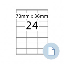 Etiket HERMA 8418 A4 EXPR 500 70x36mm wit 12000 stuks