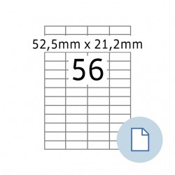 Etiket HERMA 8456 A4 EXPR 500 52.5x21.2mm wit 28000 stuks