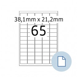 Etiket HERMA 8465 A4 EXPR 500 38.1x21.2mm wit 32500 stuks