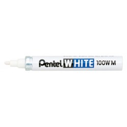 Viltstift Pentel 100W rond 2.2mm wit