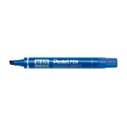 Viltstift Pentel N60 schuin 1.2-6mm blauw