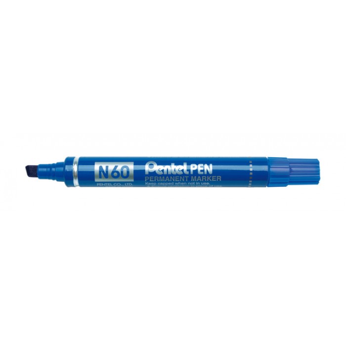 Viltstift Pentel N60 schuin 1.2-6mm blauw