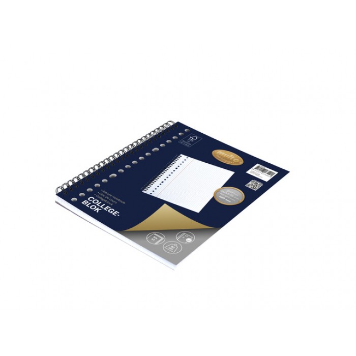 Collegeblok Multo A5 ruit 5mm 17 gaats  160 pagina's 90 gram