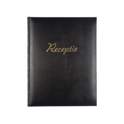Receptiealbum Kangaro 26x21cm vakverdeling zwart