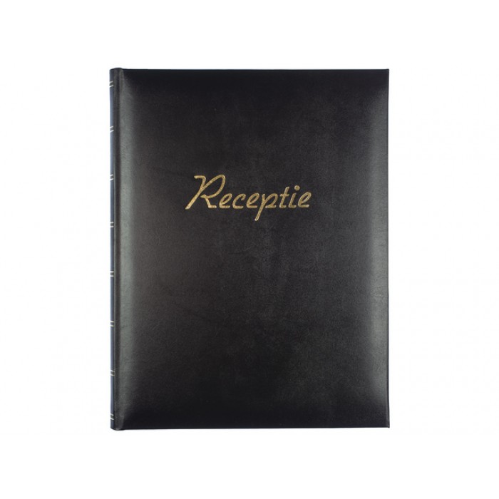 Receptiealbum Kangaro 26x21cm vakverdeling zwart