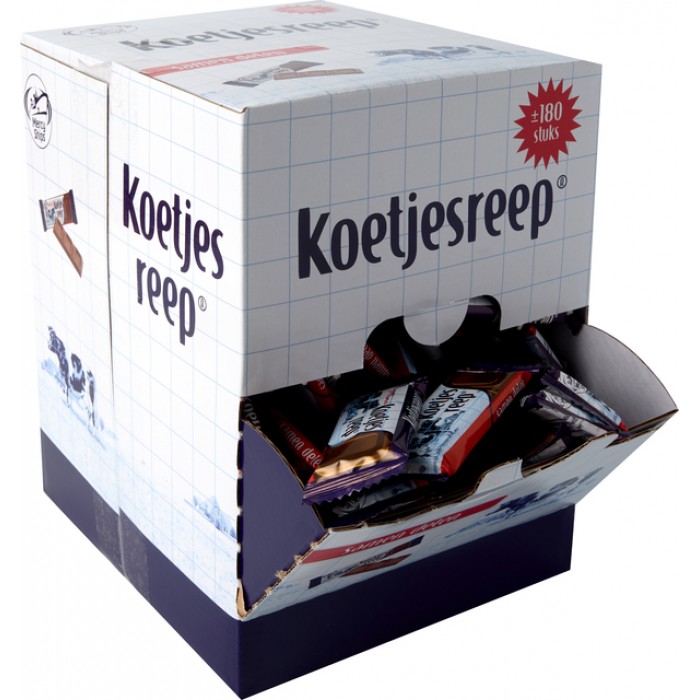 Chocolade Koetjesreep mini circa 180 stuks