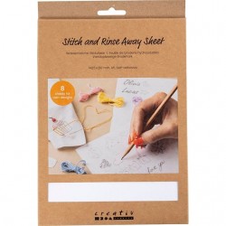 Borduurpapier Creativ Company A5 blister &agrave; 8 vellen wit