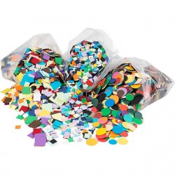 Mozaiekvormen Creativ Company cirkel en vierkant karton assorti