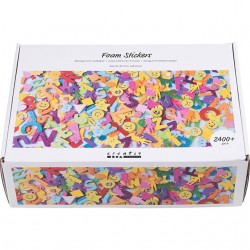 Foamstickers Creativ Company diverse vormen zelfklevend doos &agrave; 2640 stuks assorti