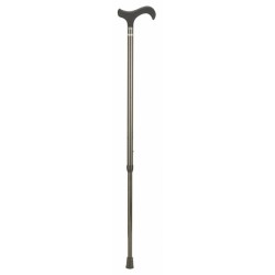 Wandelstok Able2 carbon soft derby handvat zwart