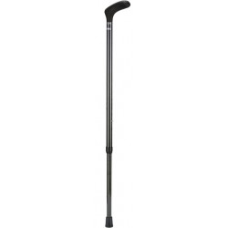 Wandelstok Able2 opvouwbaar carbon soft handvat zwart