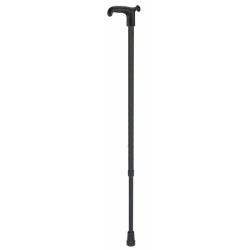 Wandelstok Able2 soft recht handvat zwart