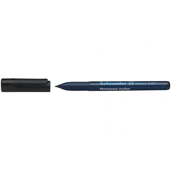 Permanent marker Schneider Maxx 240 rond 1-2mm zwart