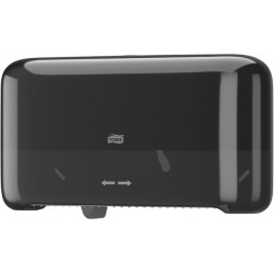 Toiletpapierdispenser Tork T7 Elevation Optiserve Coreless medium duo zwart 558068