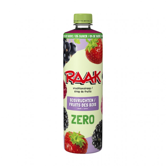 Siroop RAAK bosvruchten zero sugar 750ml